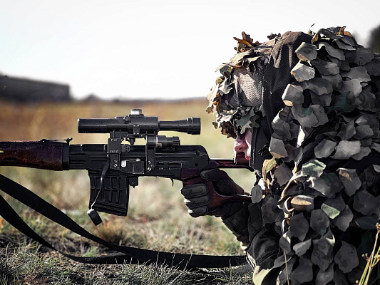 Упражнения контрольных стрельб с военнослужащими 6 омбр