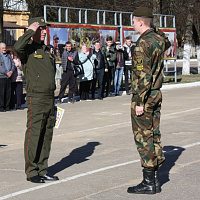 Чествование военнослужащих 86 брс, увольняемых в запас 