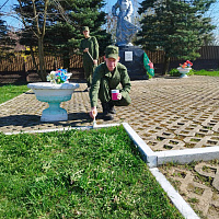 Зенитчики приняли участие в республиканском субботнике 