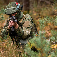 Занятия по тактике с курсантами Военной академии