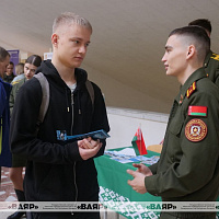 Военно-медицинский институт в БГМУ принял участие в общереспубликанском дне открытых дверей