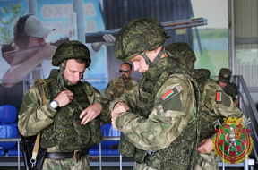 Сборная военных комендатур провела тренировку к конкурсу «Страж порядка» 