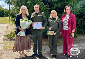 Военнослужащие 111 абр посетили Каменецкий районный социально-педагогический центр