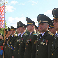 Торжественное открытие выставки военной техники в Лиде	