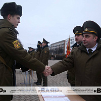 Принятие присяги новым пополнением Северо-Западного оперативного командования