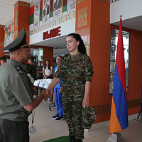 Награждение победителей чемпионата по военно-прикладному многоборью