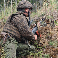Военнослужащие 377 зрп отработали мероприятия боевой подготовки на полевом выходе