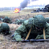 С военнослужащими нового пополнения 5 обр СпН прошли комплексные контрольные занятия