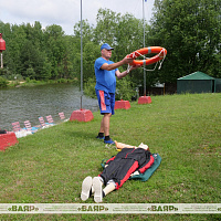 Практическое занятие по организации купания в открытых водоемах для военнослужащих