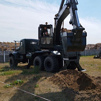 Занятия по вождению инженерных машин