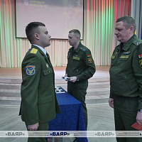 На военном факультете в Белорусской государственной академии авиации прошёл выпуск