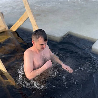 Православные верующие отмечают Крещение Господне