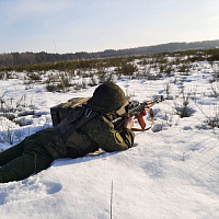 Занятия по огневой подготовке с военнослужащими 11 омбр