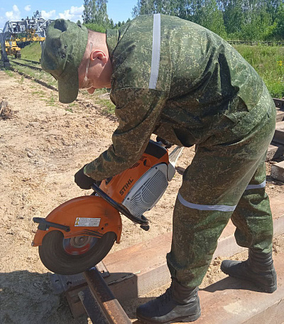 Курсанты военно-транспортного факультета в БелГУТ проходят практику в 30 ождбр