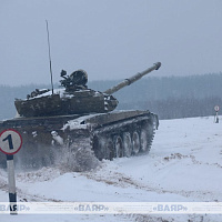 Занятия по вождению боевых машин прошли под Борисовом 