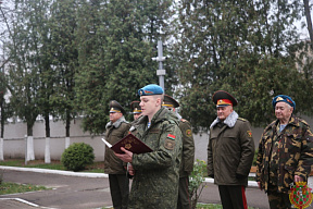 Первокурсники Военной академии произнесли клятву разведчика