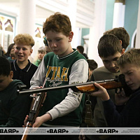 В Минском суворовском военном училище прошёл день открытых дверей