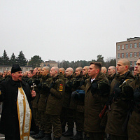 Принятие Военной присяги военнослужащими Минской военной комендатуры