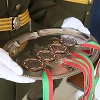 Награждение победителей чемпионата по военно-прикладному многоборью