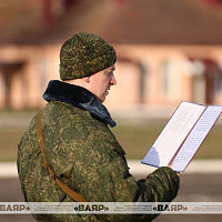 В 120 зрбр состоялся ритуал принятия Военной присяги военнообязанными, призванными из запаса
