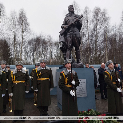 Открытие восстановленного памятника воину-освободителю