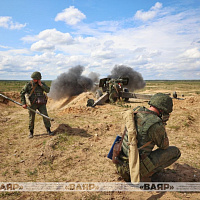 Продолжается полевой выход 111-й гвардейской артиллерийской бригады