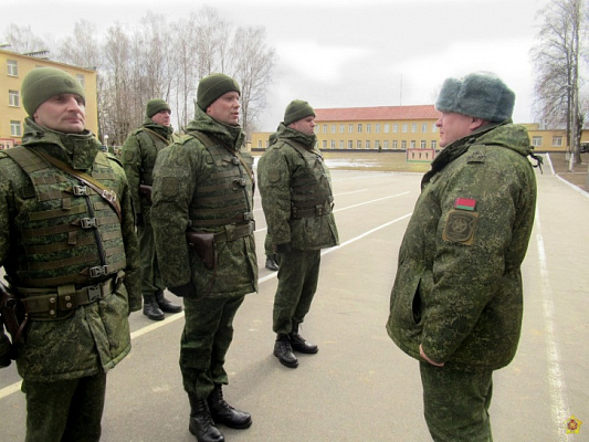 Инспектирование 188-й гвардейской инженерной бригады