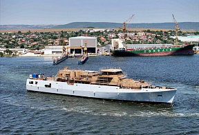 Спущен на воду головной патрульный корабль MMPV для ВМС Болгарии