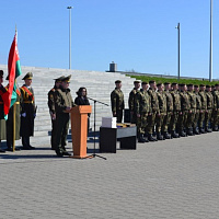 Чествование военнослужащих Минской военной комендатуры, выслуживших установленные сроки службы