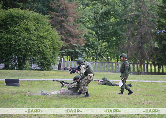 Курсанты военного факультета в ГрГУ сдали практическую часть государственного экзамена в полевых условиях