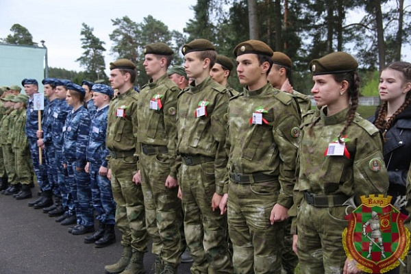 На полигоне Гожский проходит областной этап республиканской военно-патриотической игры «Орлёнок»