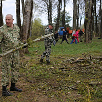 Гродненцы также приняли участие в республиканском субботнике