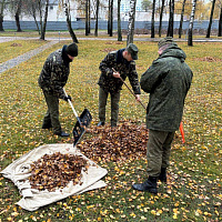 Военнослужащие Вооружённых Сил приняли активное участие в республиканском субботнике