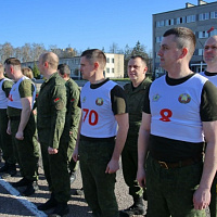 Контрольные занятия по физической подготовке в Гродненском гарнизоне	