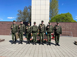 Военнослужащие 127 брс приняли участие в торжественном мероприятии 