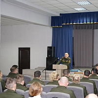 Сбор с офицерами органов идеологической работы СЗОК