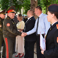 Открытие смены военно-патриотического лагеря в 72‑м гвардейском Объединенном учебном центре