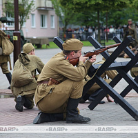 В Гродно прошла реконструкция штурма Рейхстага