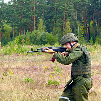Занятия по тактической подготовке с курсантами военного факультета в БГУ