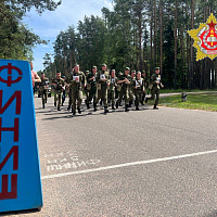 Курсанты Военной академии совершили марш-бросок