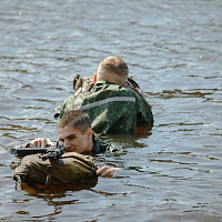 Занятие с курсантами военно-транспортного факультета в БелГУТ
