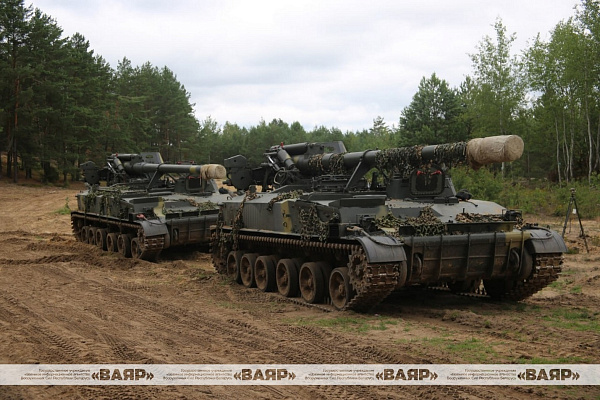 Полевые выходы подразделений 350-й группы артиллерии 6 омбр и 111 абр