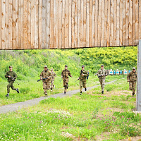 Продолжаются военно-полевые сборы со старшеклассниками