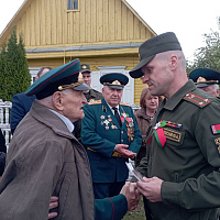 В Минской области поздравили ветеранов и участников Великой Отечественной войны с наступающим праздником