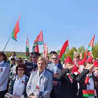 Государственный флаг установили в наивысшей точке Беларуси