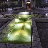 Гвардейцы окунулись в купель на Крещение