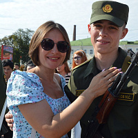 Курсанты военно-транспортного факультета в БелГУТ приняли Военную присягу