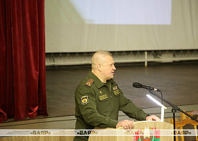 Представители идеологического актива Республики Беларусь выступают перед личным составом соединений и воинских частей