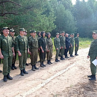 На полигоне «Лепельский» прошли занятия по вождению боевых машин 