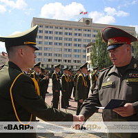 Выпуск офицеров военного факультета в Гродненском государственном университете имени Янки Купалы